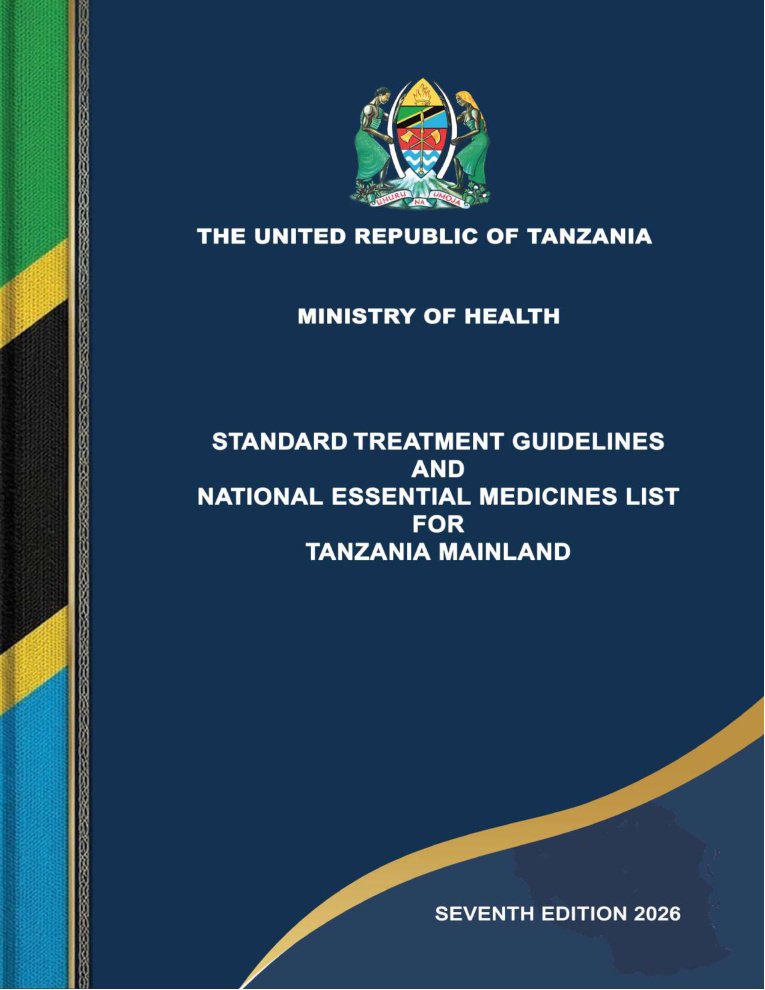 Front page of the Tanzania Standard Treatment Guidelines, Seventh Edition